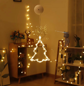 4Pcs Christmas Window Lights Decorations, Battery Powered